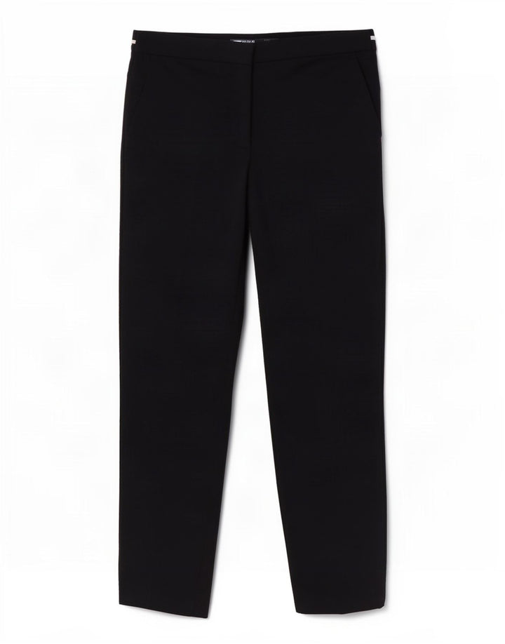 Zara Womens Slim Cropped Trousers Medium W28 L26 Navy Blue