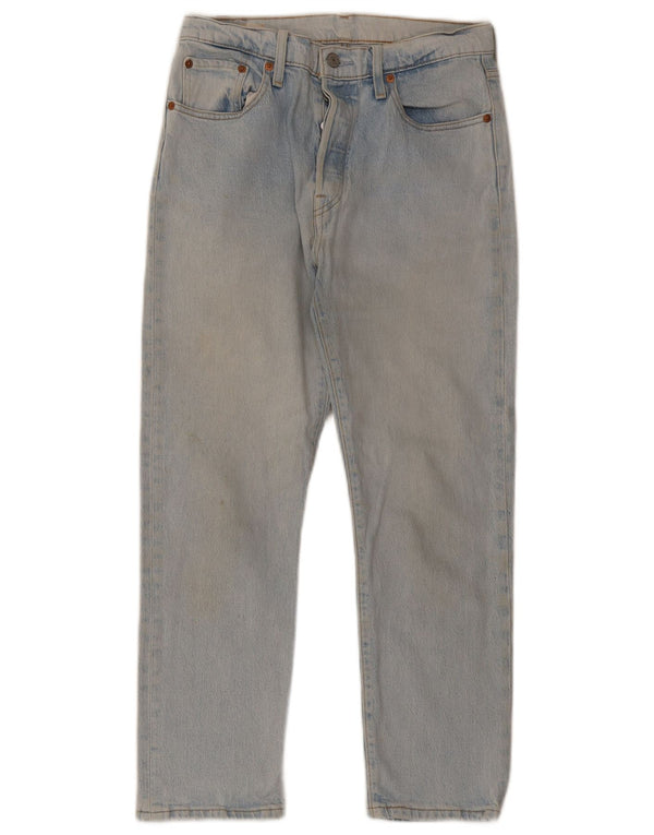 Levi's Mens 501 Cropped Jeans W29 L26 Blue Cotton