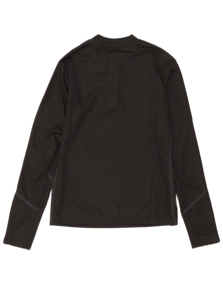 Adidas Womens Aeroready Zip Neck Pullover Tracksuit Top UK 8/10 Small Black