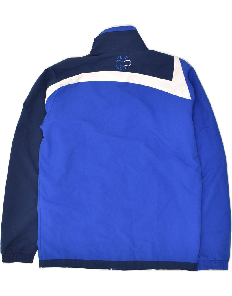 ADIDAS Boys Tracksuit Top Jacket 13-14 Years Blue Colourblock Polyester | Vintage Adidas | Thrift | Second-Hand Adidas | Used Clothing | Messina Hembry 