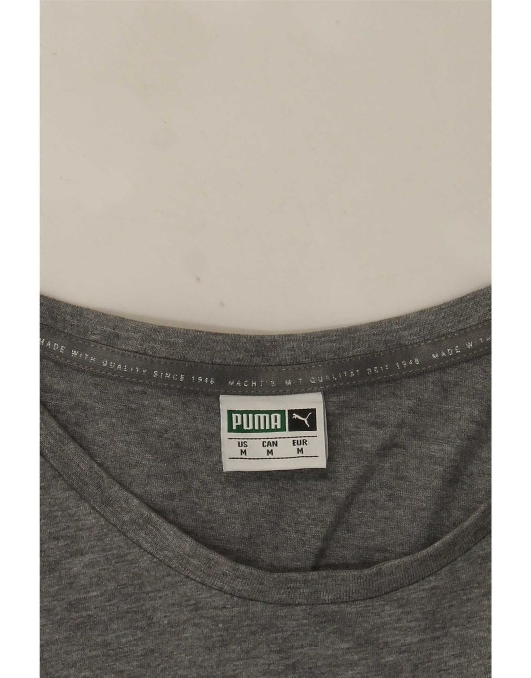 Puma Mens Graphic T-Shirt Top Medium Grey Flecked