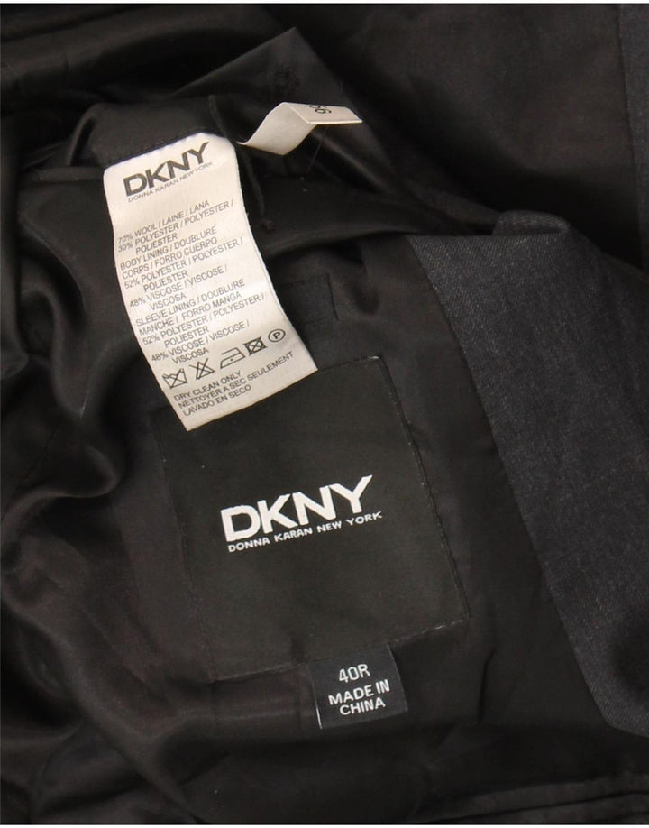 Dkny Mens 2 Button Blazer Jacket UK 40 Large Grey Wool