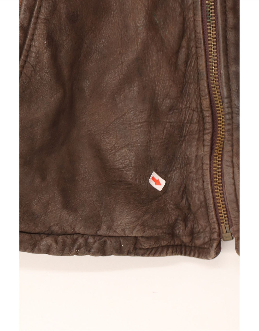 Vintage Mens Leather Jacket UK 38 Medium Brown Leather