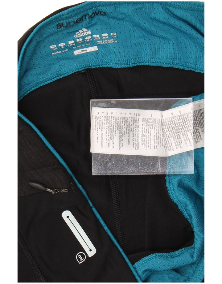 Adidas Womens Climalite Sport Shorts UK 16/18 Large  Black Nylon