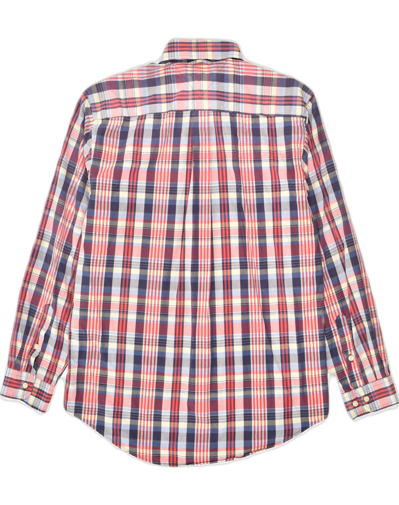 TOMMY HILFIGER Mens Shirt Medium Red Check Cotton | Vintage Tommy Hilfiger | Thrift | Second-Hand Tommy Hilfiger | Used Clothing | Messina Hembry 