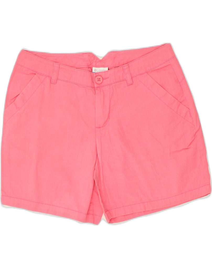 COLUMBIA Womens Chino Shorts US 8 Medium W31 Pink Cotton | Vintage Columbia | Thrift | Second-Hand Columbia | Used Clothing | Messina Hembry 