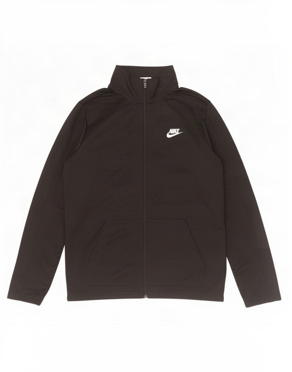Nike Boys Tracksuit Top Jacket 13-14 Years XL Black