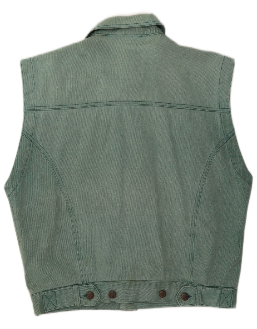 C&A Mens Denim Gilet UK 36 Small Blue Cotton