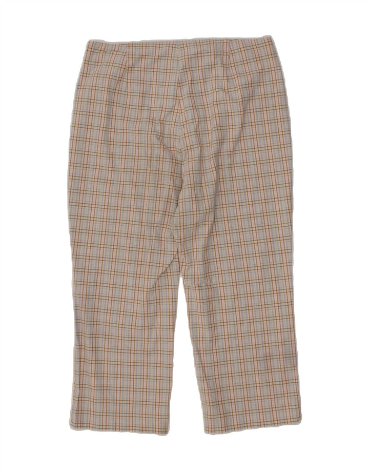 DOCKERS Womens Straight Casual Trousers W28 L21  Blue Check Vintage Dockers and Second-Hand Dockers from Messina Hembry 