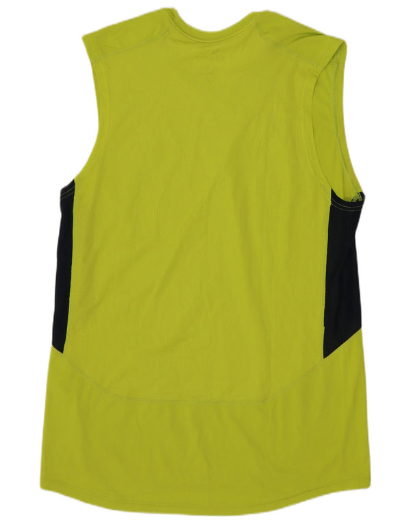 Nike Mens Dri Fit Vest Top Medium Green Colourblock