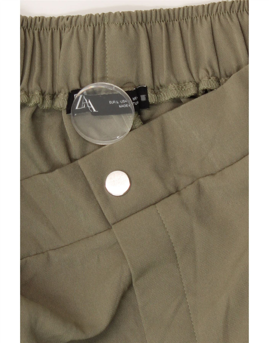 Zara Womens Joggers Cargo Trousers Large W32 L26 Khaki