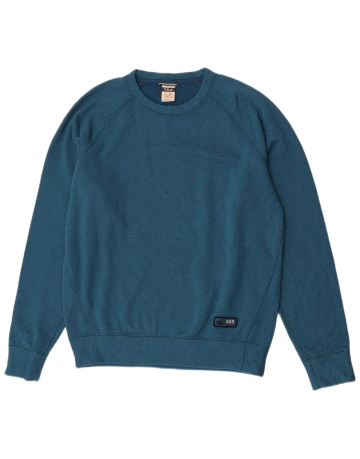 Rab Mens Sweatshirt Jumper Large Blue Polyester