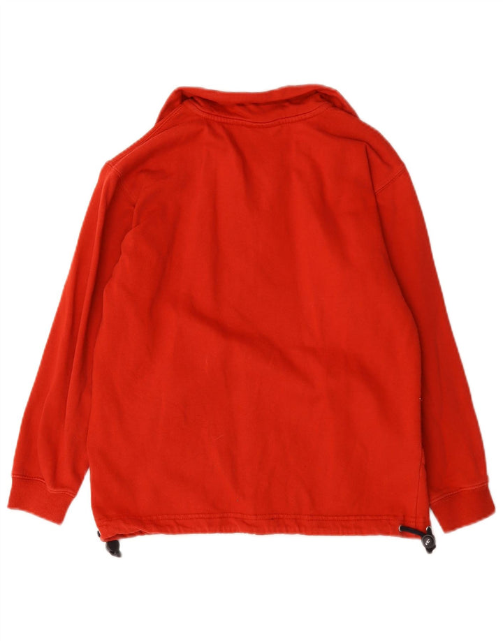 Asics Boys Tracksuit Top Jacket 11-12 Years Red Cotton