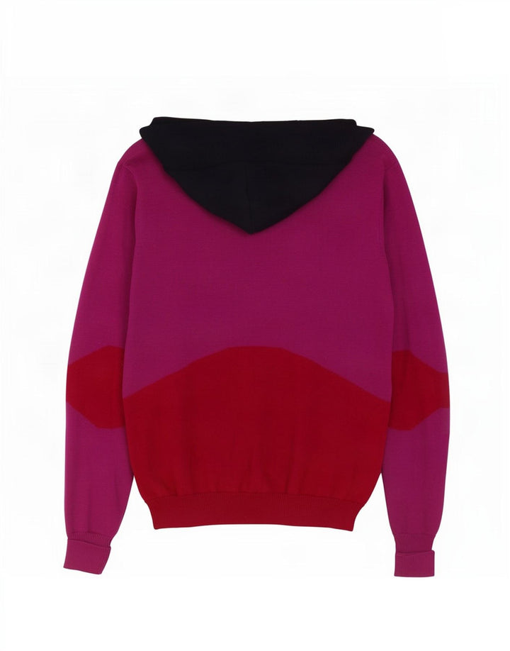 Lacoste Womens V-Neck Jumper Sweater Size 40 Medium Multicoloured