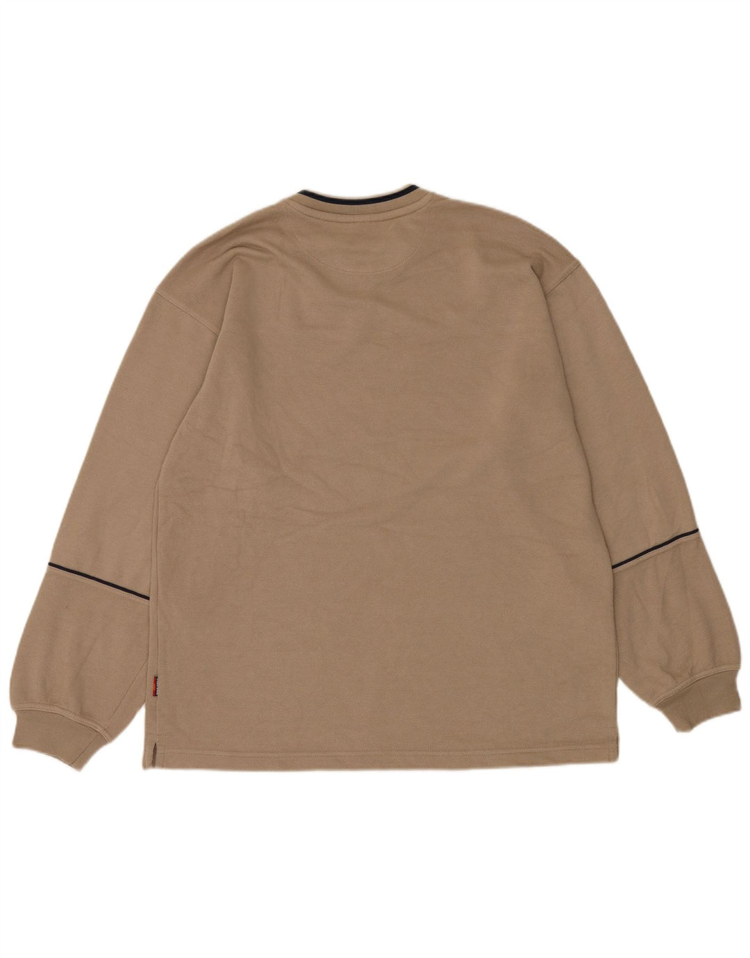 ELLESSE Mens Sweatshirt Jumper Large Beige Polyester