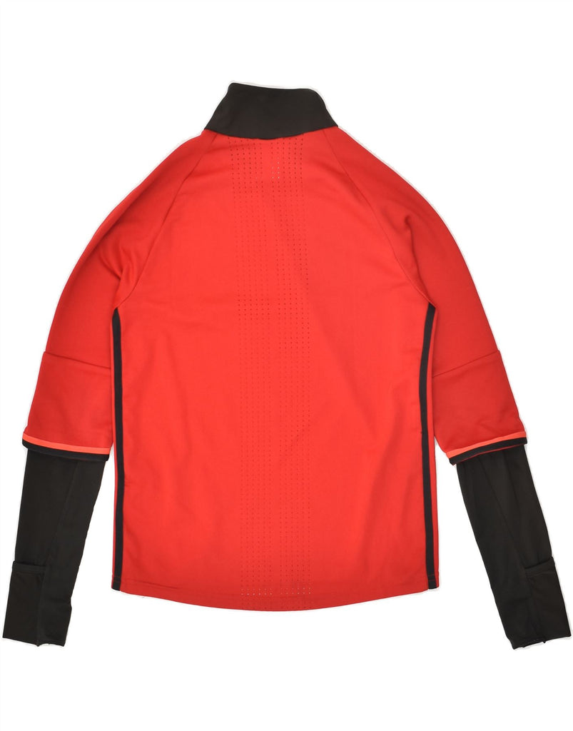 ADIDAS Boys Climacool Top Long Sleeve 11-12 Years Red Colourblock | Vintage Adidas | Thrift | Second-Hand Adidas | Used Clothing | Messina Hembry 