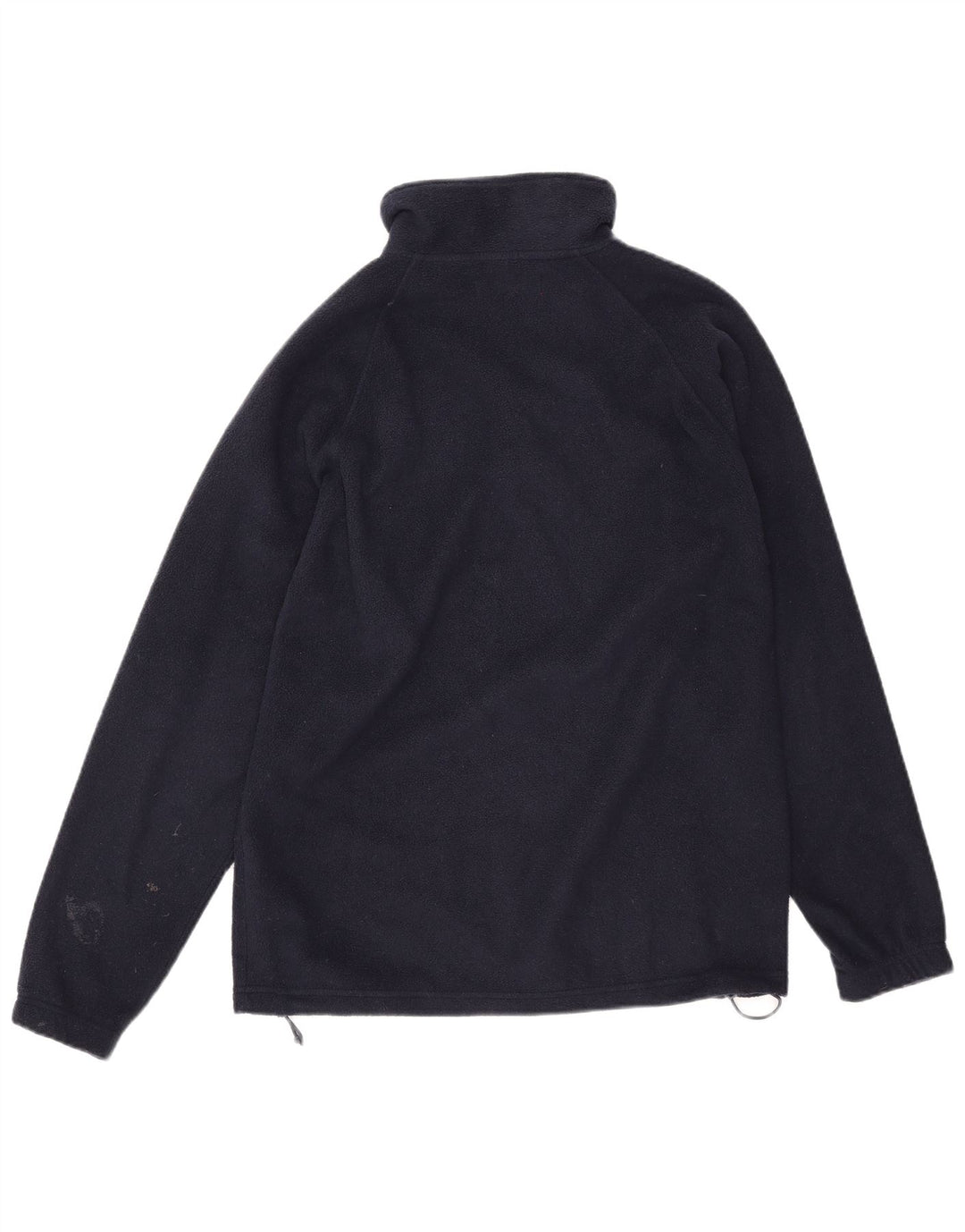 KAPPA Mens Zip Neck Fleece Jumper Small Navy Blue Polyester