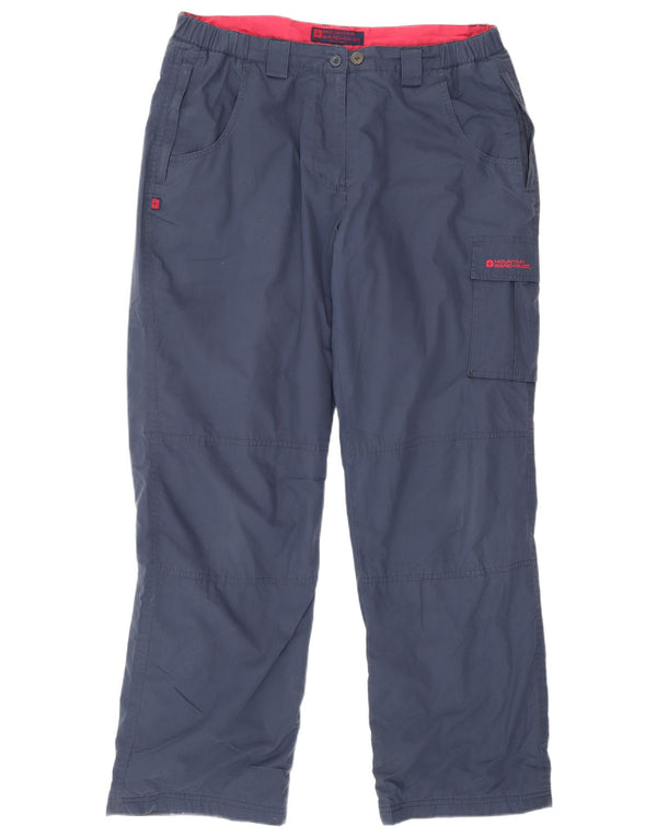 Mountain Warehouse Womens Cargo Trousers UK 14 Large W32 L30 Navy Blue
