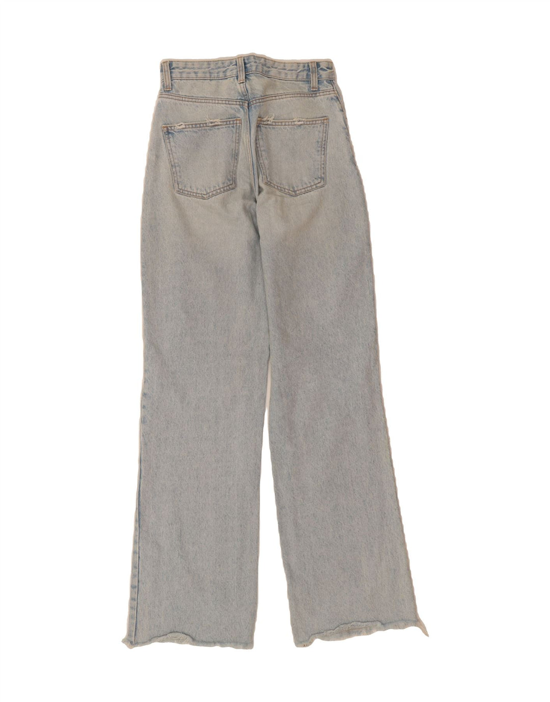 ZARA Womens Distressed Straight Jeans EU 36 XS W26 L33 Blue Vintage Zara and Second-Hand Zara from Messina Hembry 