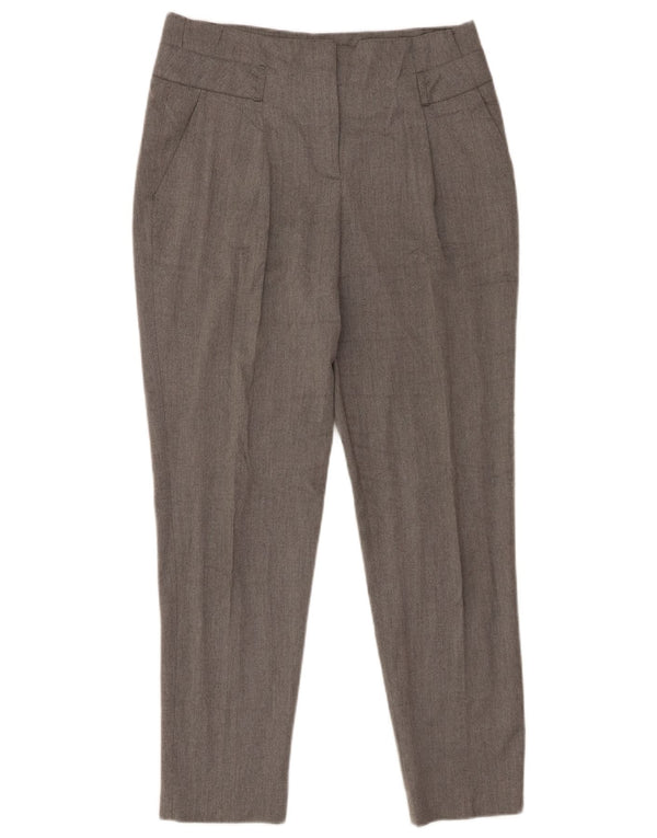 Zara Womens Tapered Chino Trousers Medium W28 L28 Grey