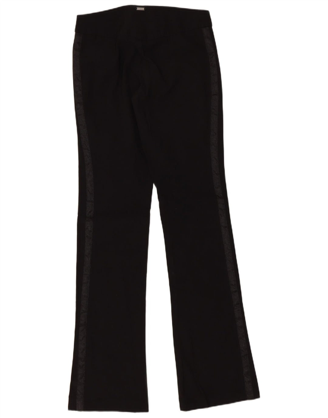 Guess Womens Bootcut Casual Trousers W24 L32 Black Colourblock Rayon