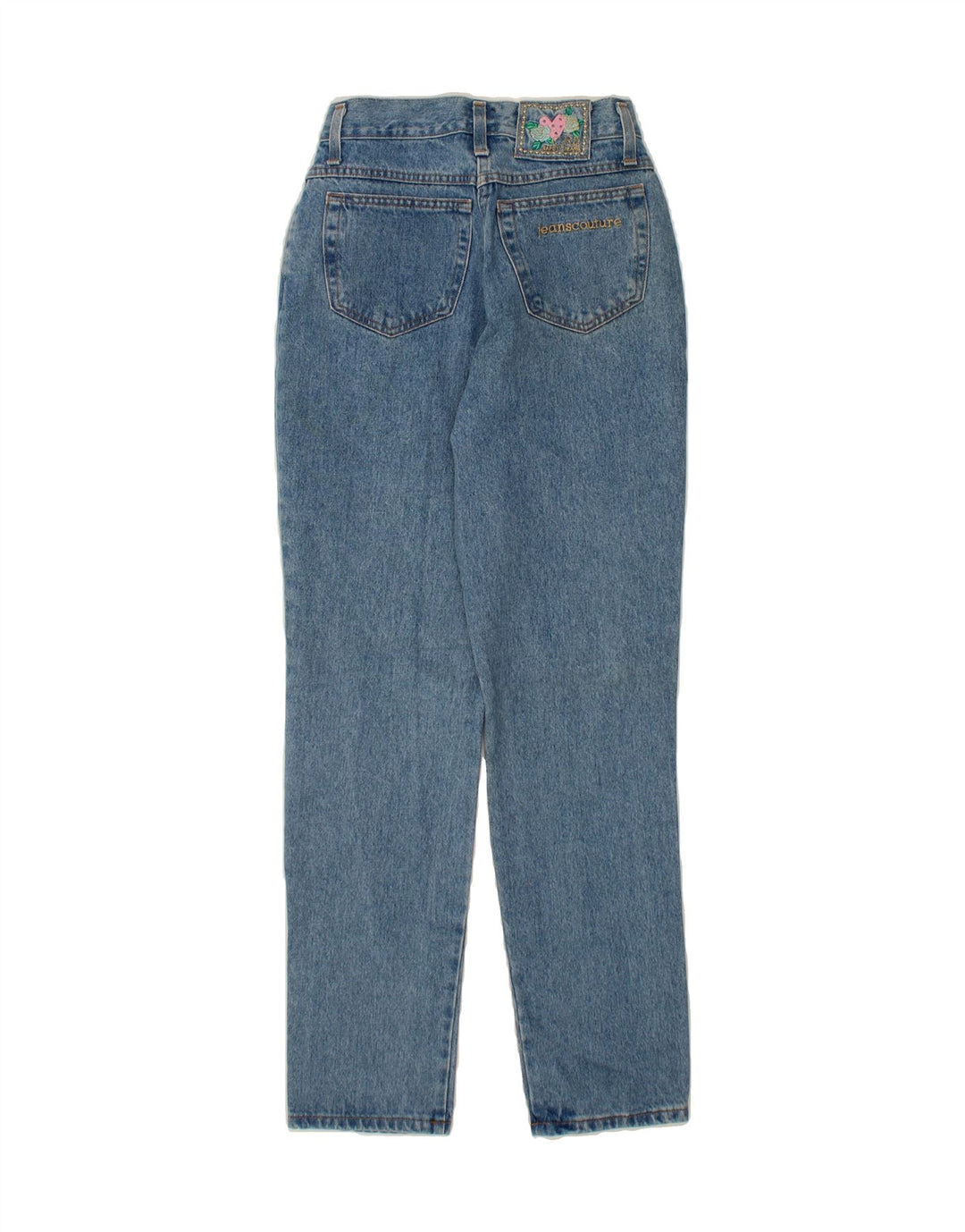 VINTAGE Womens Tapered Jeans IT 44 Medium W28 L31 Blue Cotton