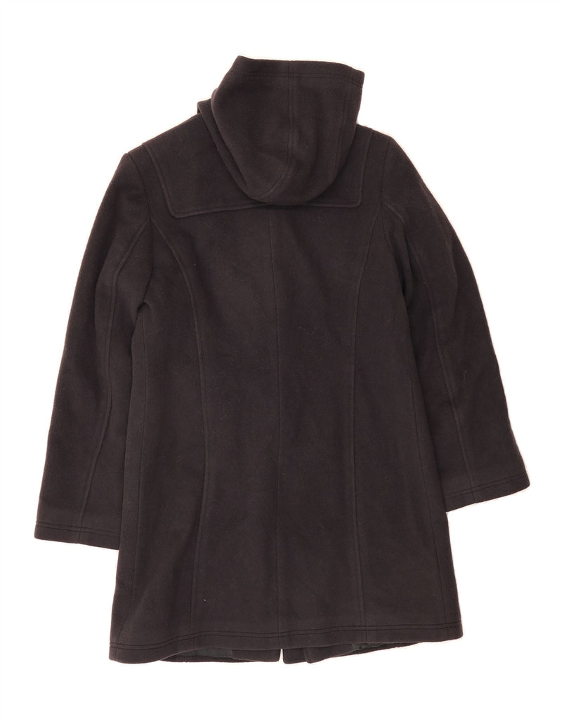 L.L.BEAN Womens Hooded Duffle Coat UK 14 Medium Black Wool Vintage L.L.Bean and Second-Hand L.L.Bean from Messina Hembry 