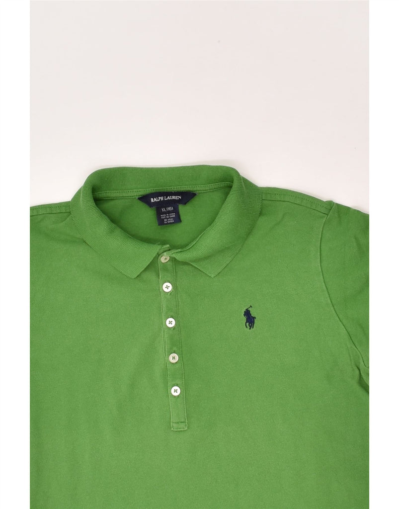 RALPH LAUREN Boys Polo Shirt 15-16 Years XL Green Cotton | Vintage Ralph Lauren | Thrift | Second-Hand Ralph Lauren | Used Clothing | Messina Hembry 