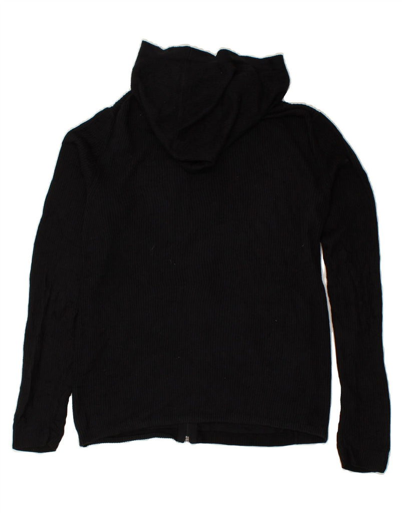 ARMANI EXCHANGE Mens Hooded Cardigan Sweater Medium Black Cotton | Vintage Armani Exchange | Thrift | Second-Hand Armani Exchange | Used Clothing | Messina Hembry 