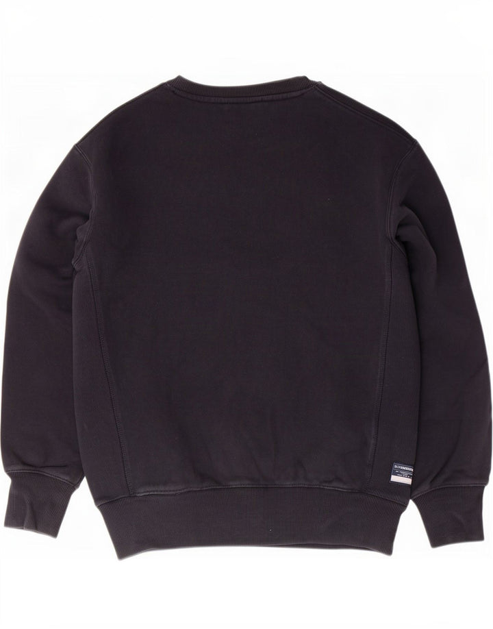 Superdry Mens Graphic Sweatshirt Jumper Medium Navy Blue Cotton