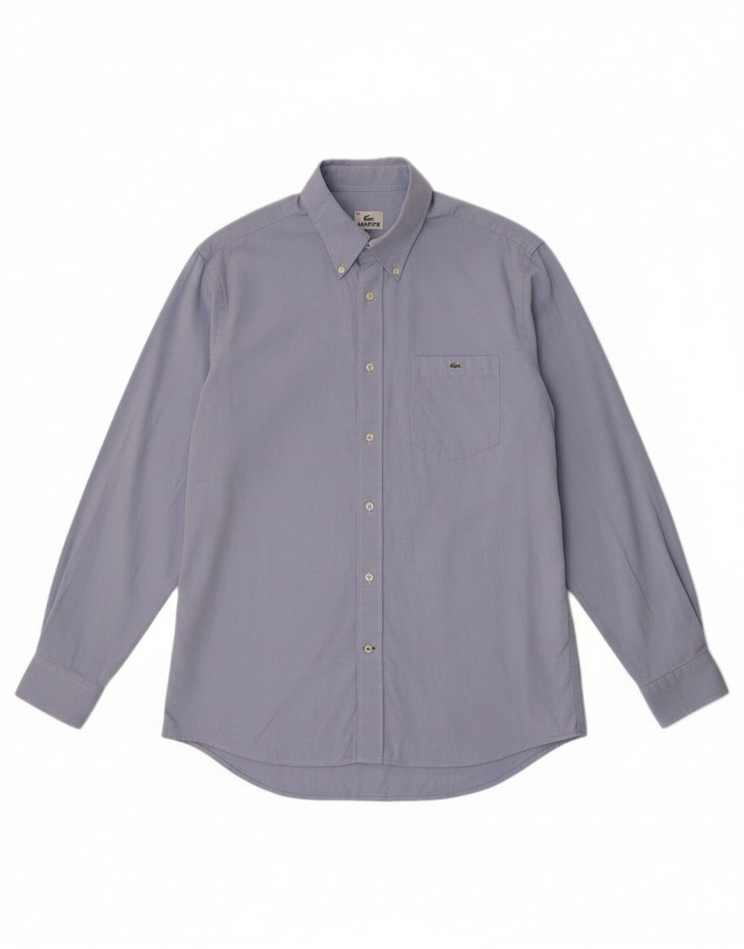 Lacoste Mens Shirt Size 40 Medium Blue Cotton