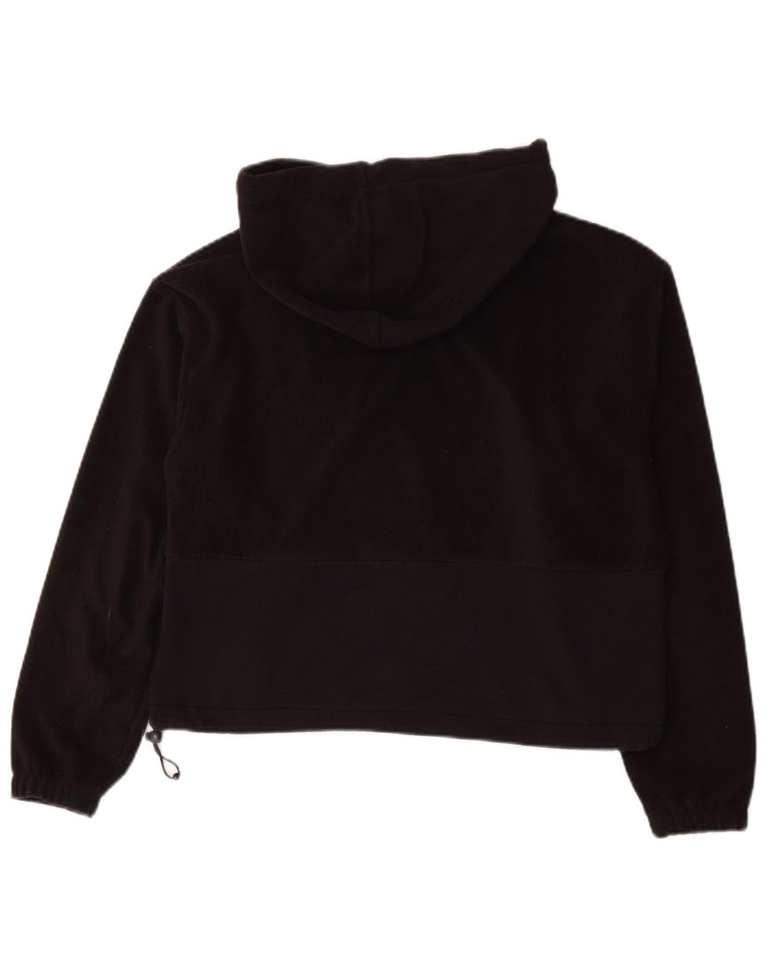 Champion Womens Hooded Fleece Jumper UK 14 Medium Black Polyester