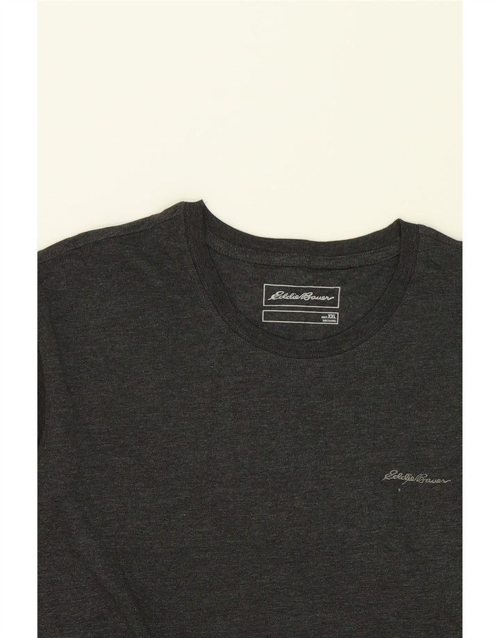 EDDIE BAUER Mens T-Shirt Top 2XL Grey Cotton Vintage Eddie Bauer and Second-Hand Eddie Bauer from Messina Hembry 