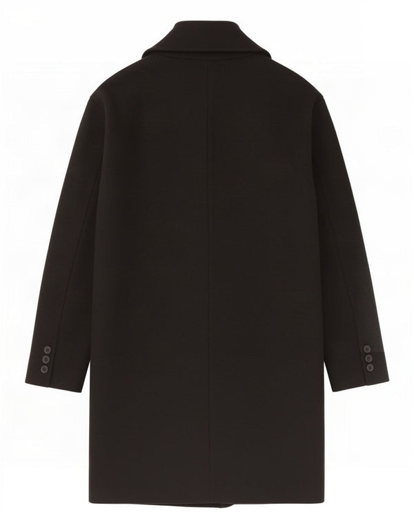 Zara Womens Oversized Overcoat UK 14 Medium Black