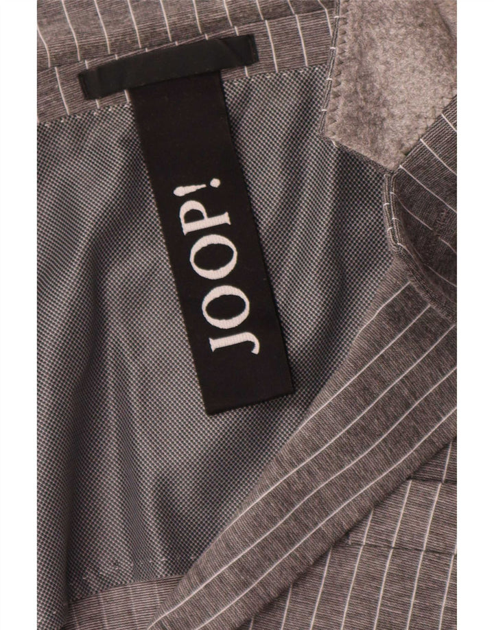 Joop Mens 2 Button Blazer Jacket UK 40 Large Grey Pinstripe