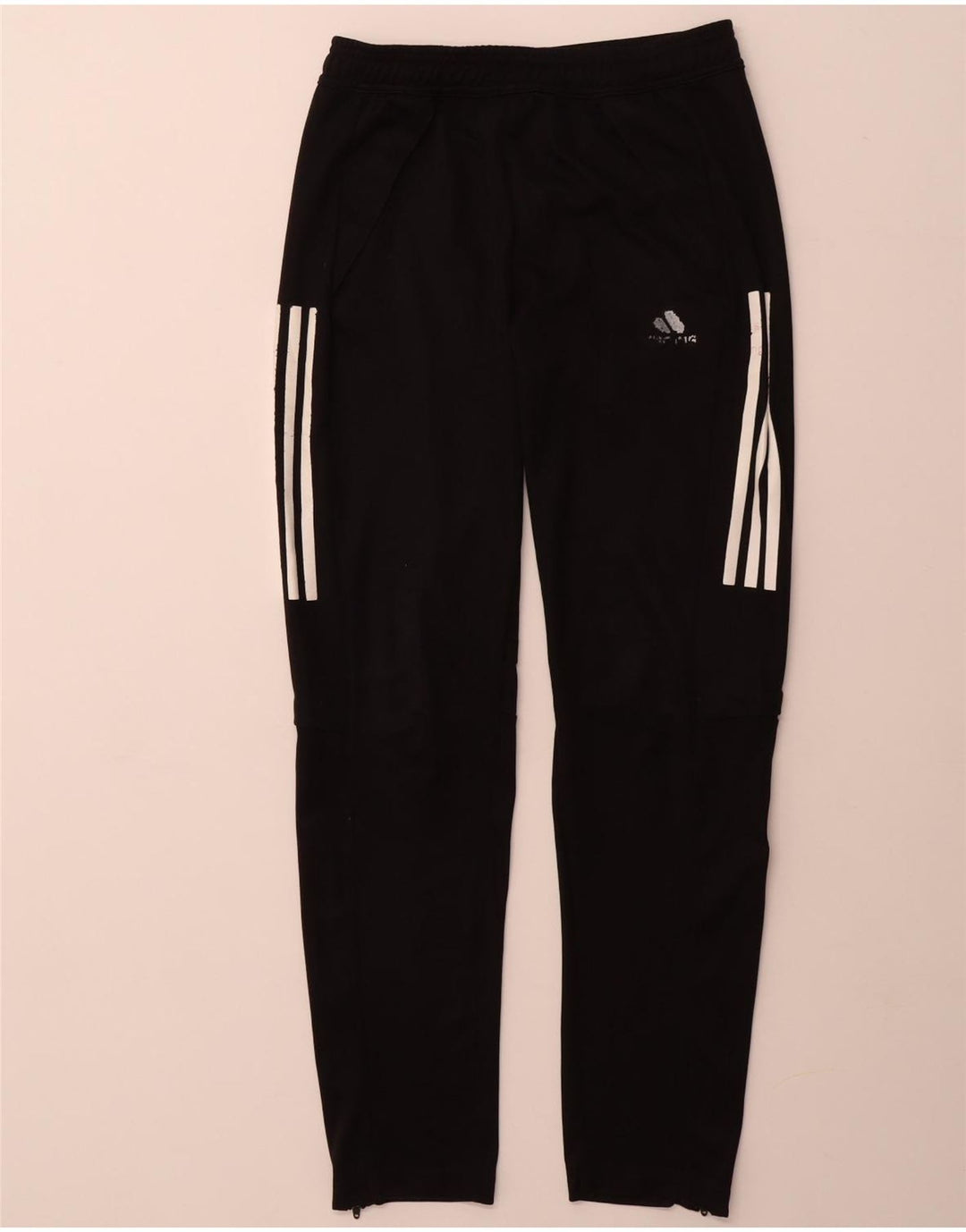 ADIDAS Boys Tracksuit Trousers 13-14 Years  Black Polyester