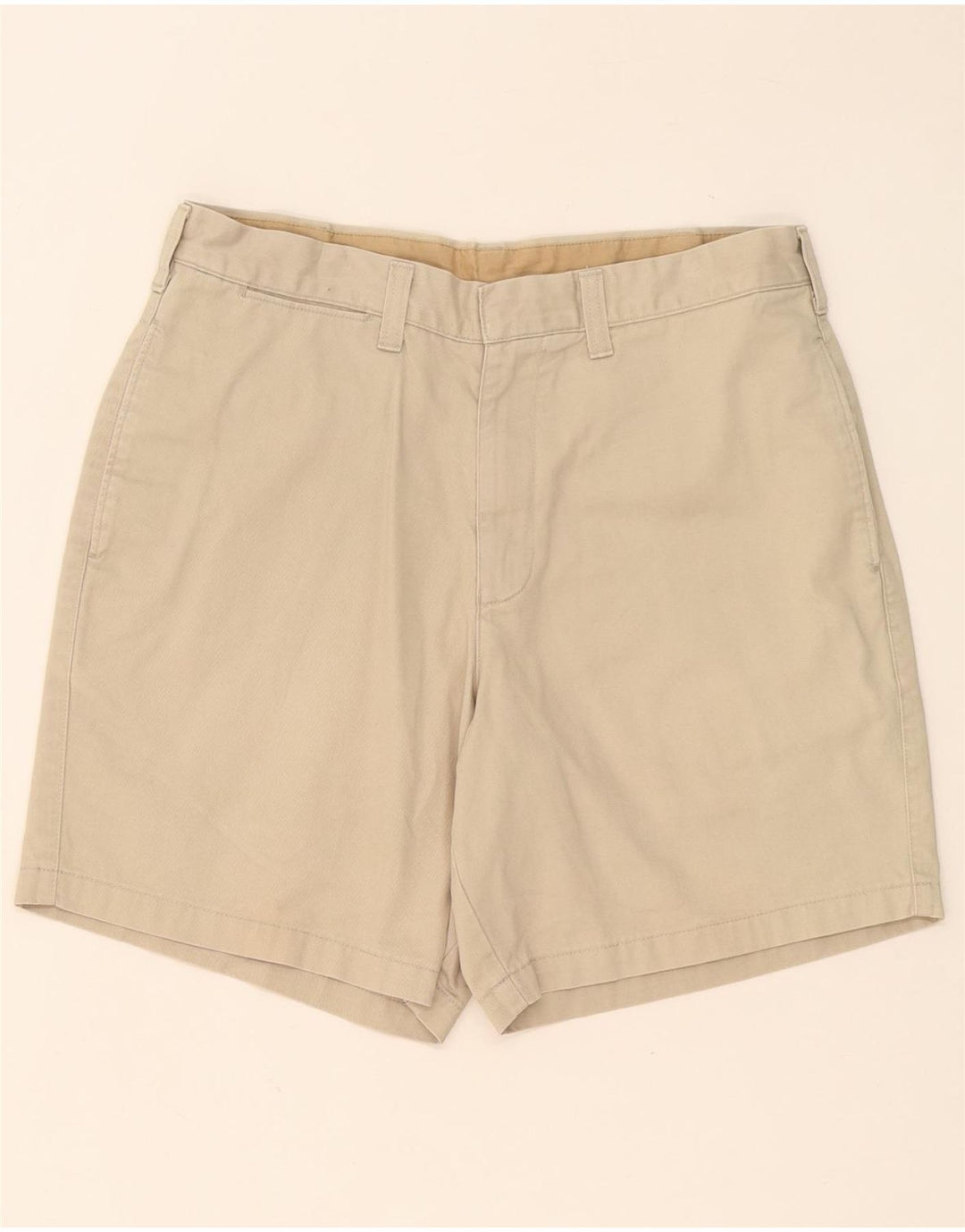 MARKS & SPENCER Mens Chino Shorts W34 Large Beige Cotton