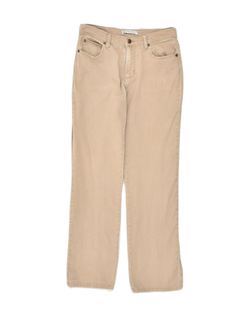 LEE Mens Straight Casual Trousers W28 L29  Beige Cotton | Vintage Lee | Thrift | Second-Hand Lee | Used Clothing | Messina Hembry 