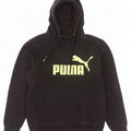 Puma Mens Graphic Hoodie Jumper Small Black Cotton