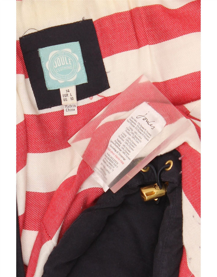 JOULES Womens Padded Jacket UK 14 Large Navy Blue Polyester