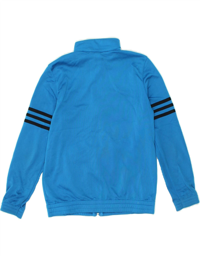 ADIDAS Boys Tracksuit Top Jacket 9-10 Years Blue Colourblock Polyester | Vintage Adidas | Thrift | Second-Hand Adidas | Used Clothing | Messina Hembry 