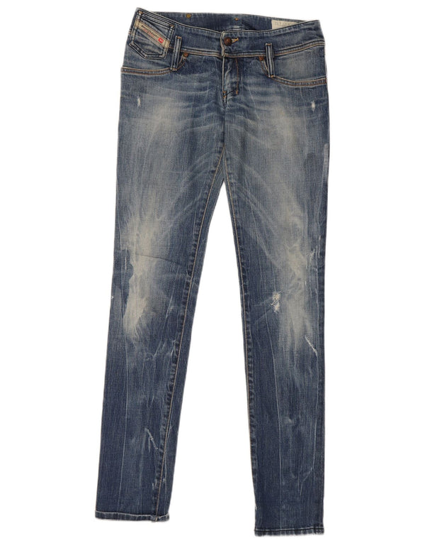Diesel Womens Matic Skinny Jeans W27 L34 Blue Cotton