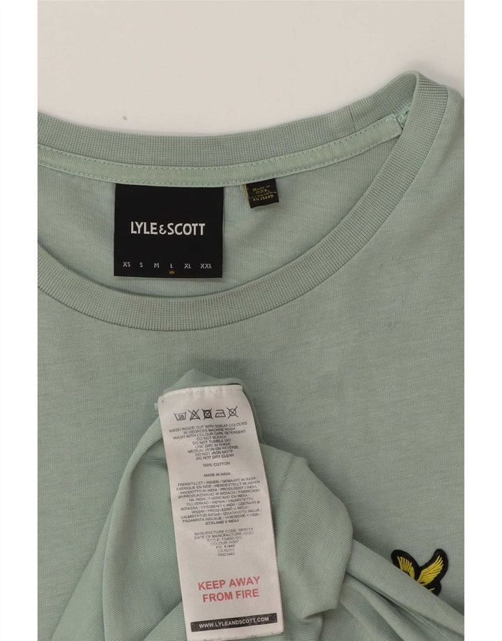 Lyle & Scott Mens T-Shirt Top Large Green Cotton