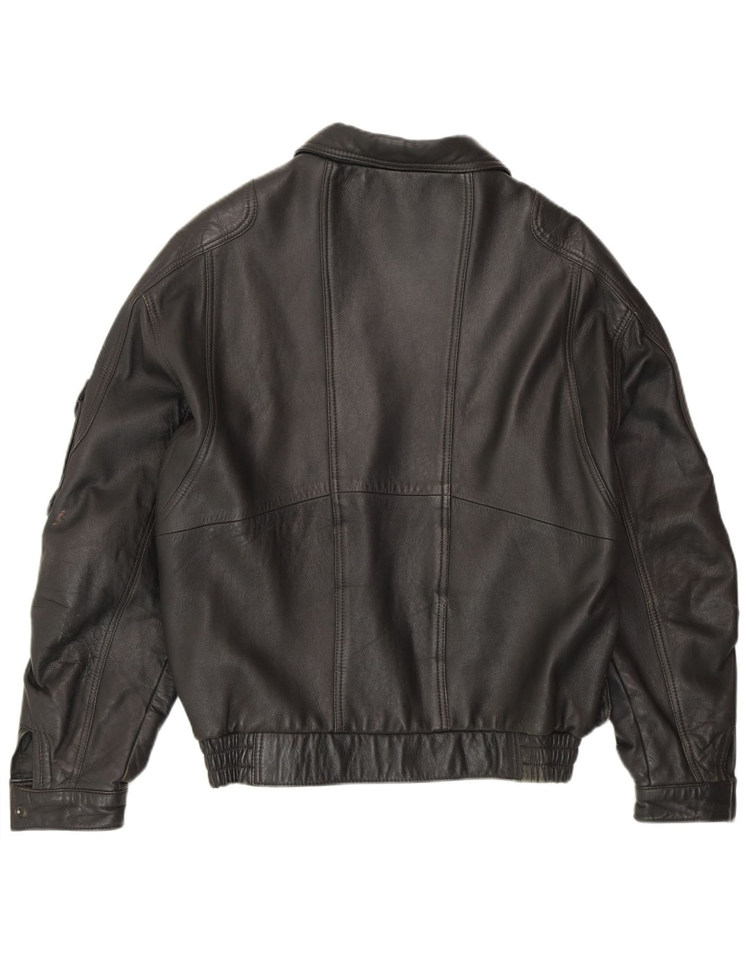 FATIGUE Mens Leather Jacket UK 38 Medium Black Leather