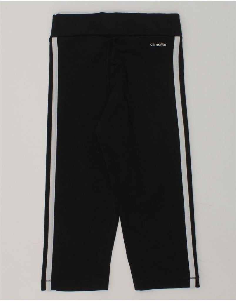 ADIDAS Girls Climalite Capri Tracksuit Trousers 7-8 Years Black | Vintage Adidas | Thrift | Second-Hand Adidas | Used Clothing | Messina Hembry 