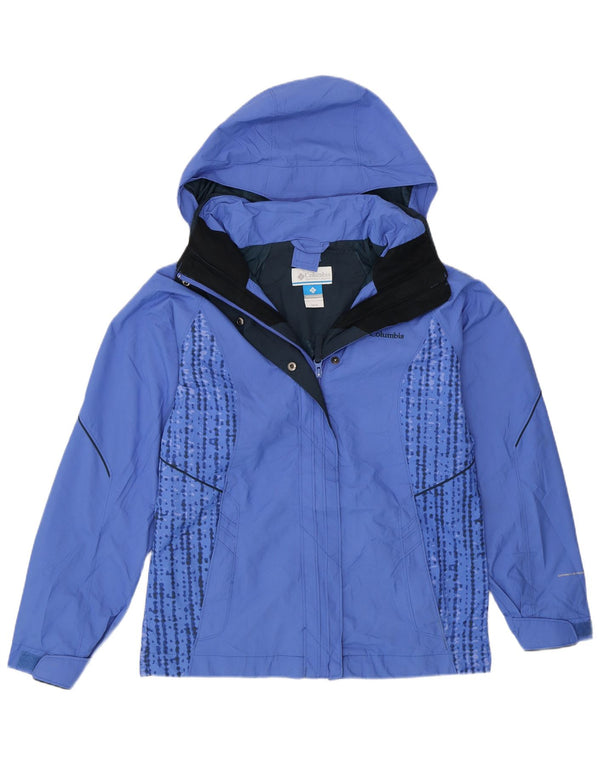 Columbia Girls Interchange Hooded Waterproof Jacket 14-15 Years Blue