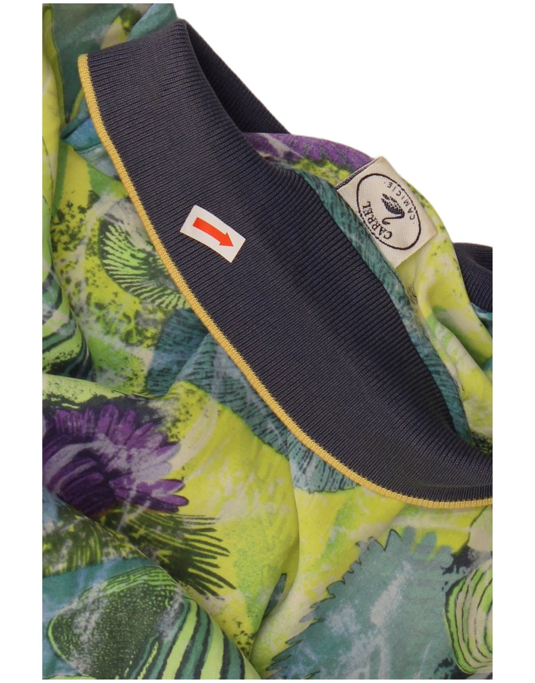 CARREL Mens Abstract Pattern Short Sleeve Shirt Small Multicoloured