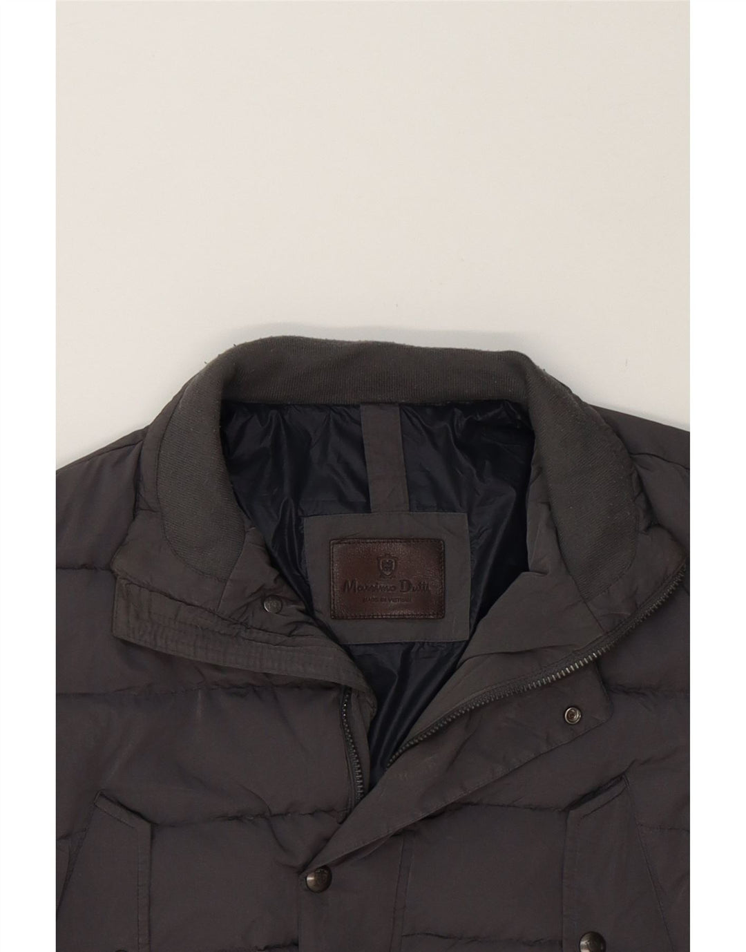 MASSIMO DUTTI Mens Padded Jacket UK 38 Medium Grey Polyester Vintage Massimo Dutti and Second-Hand Massimo Dutti from Messina Hembry 