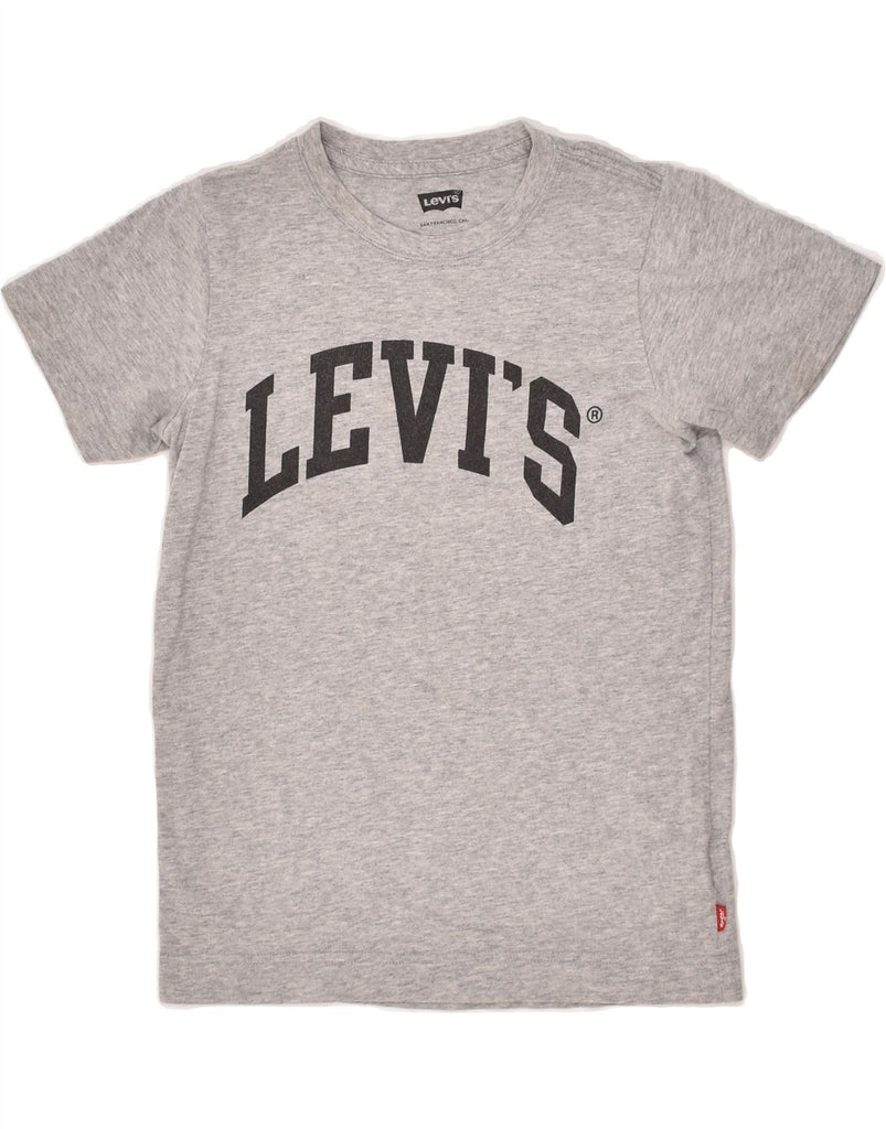 LEVI'S Boys Graphic T-Shirt Top 9-10 Years Large Grey Cotton | Vintage Levi's | Thrift | Second-Hand Levi's | Used Clothing | Messina Hembry 