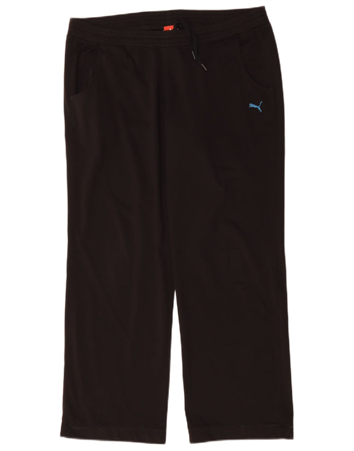 Puma Womens Tracksuit Trousers UK 16 Large  Black Polyester